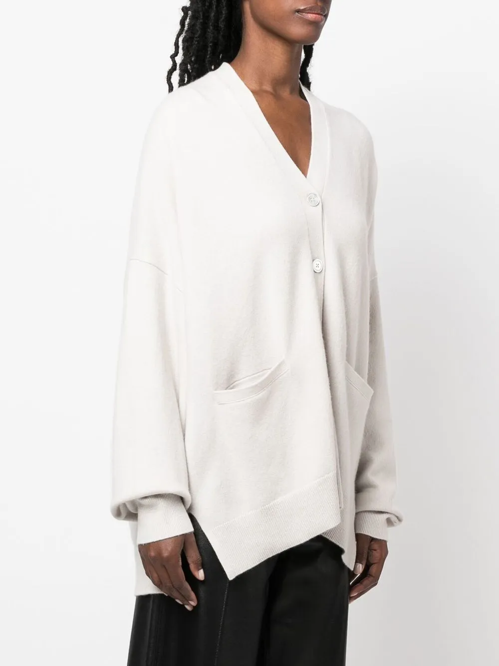  Extreme Cashmere Button-up Knitted Cardigan - Neutrals 