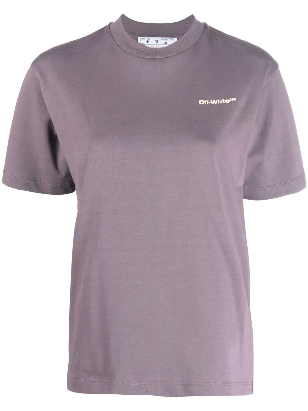 

Off-White playera con logo estampado - Morado