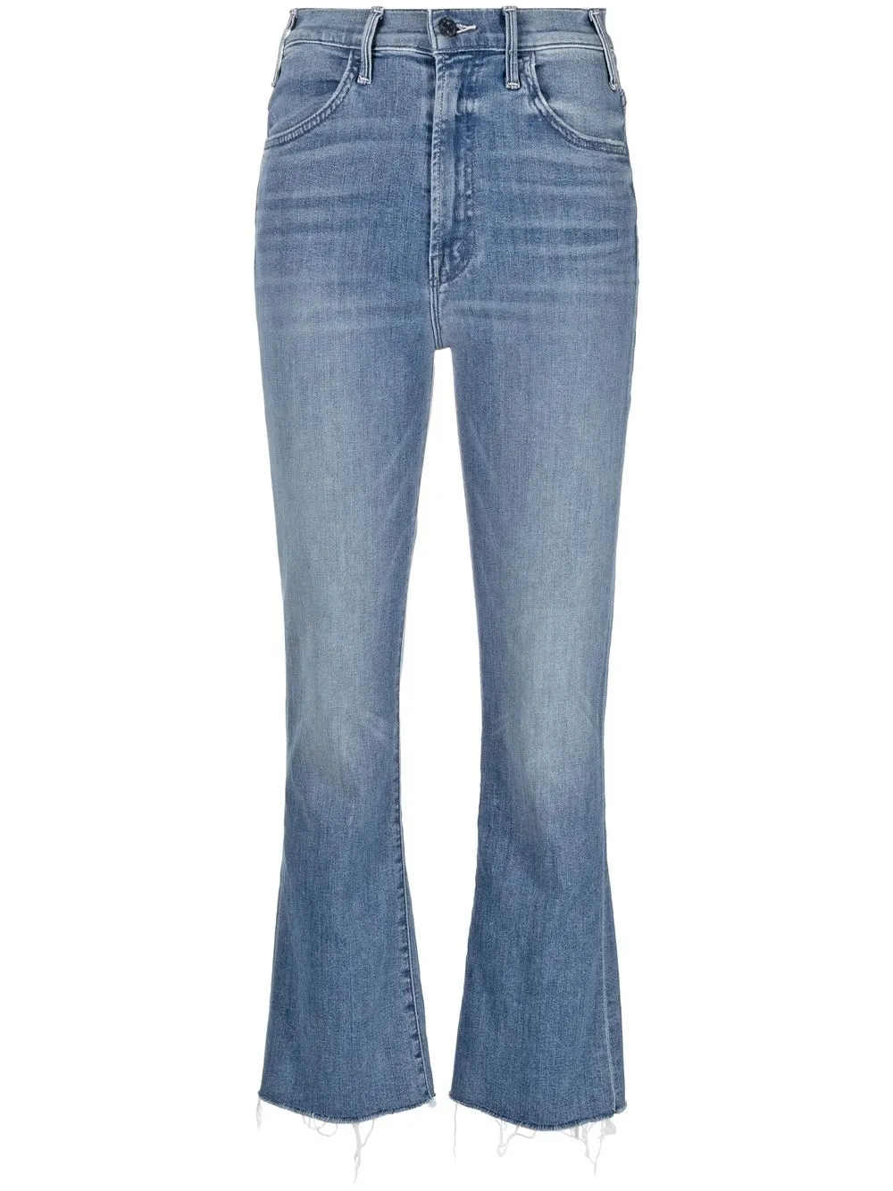 

MOTHER Not Guilty cropped bootcut jeans - Blue