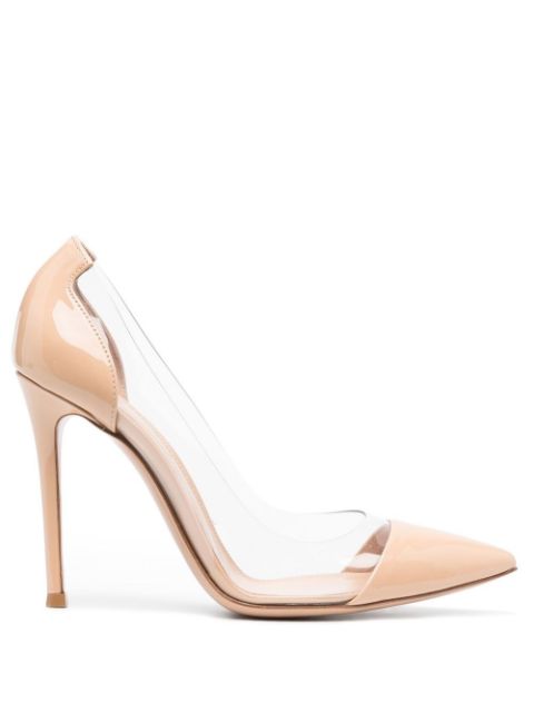 Gianvito Rossi Plexi 105mm patent leather pumps Women