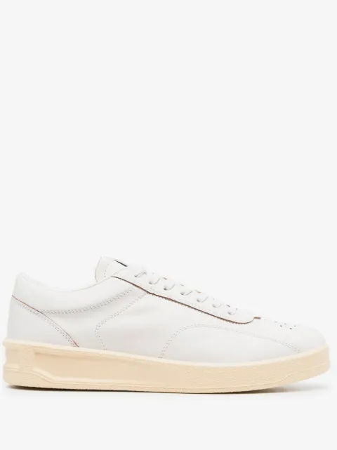 Jil Sander lace-up leather sneakers