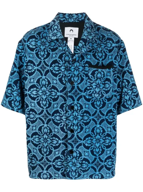 Marine Serre camisa con estampado Towel