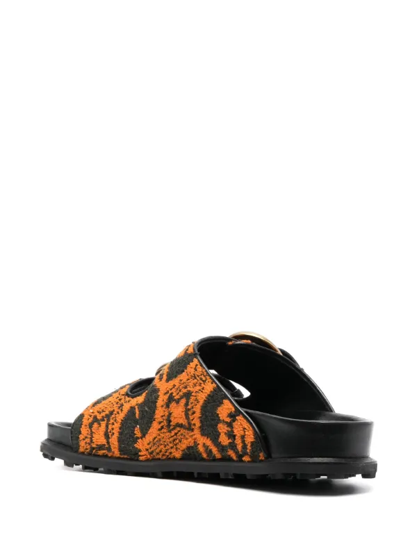 Marine Serre Towels Sandals | Orange | FARFETCH AM