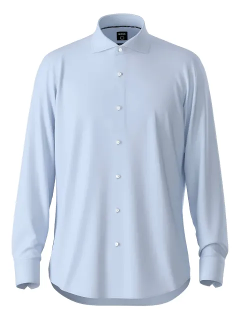 BOSS spread-collar shirt