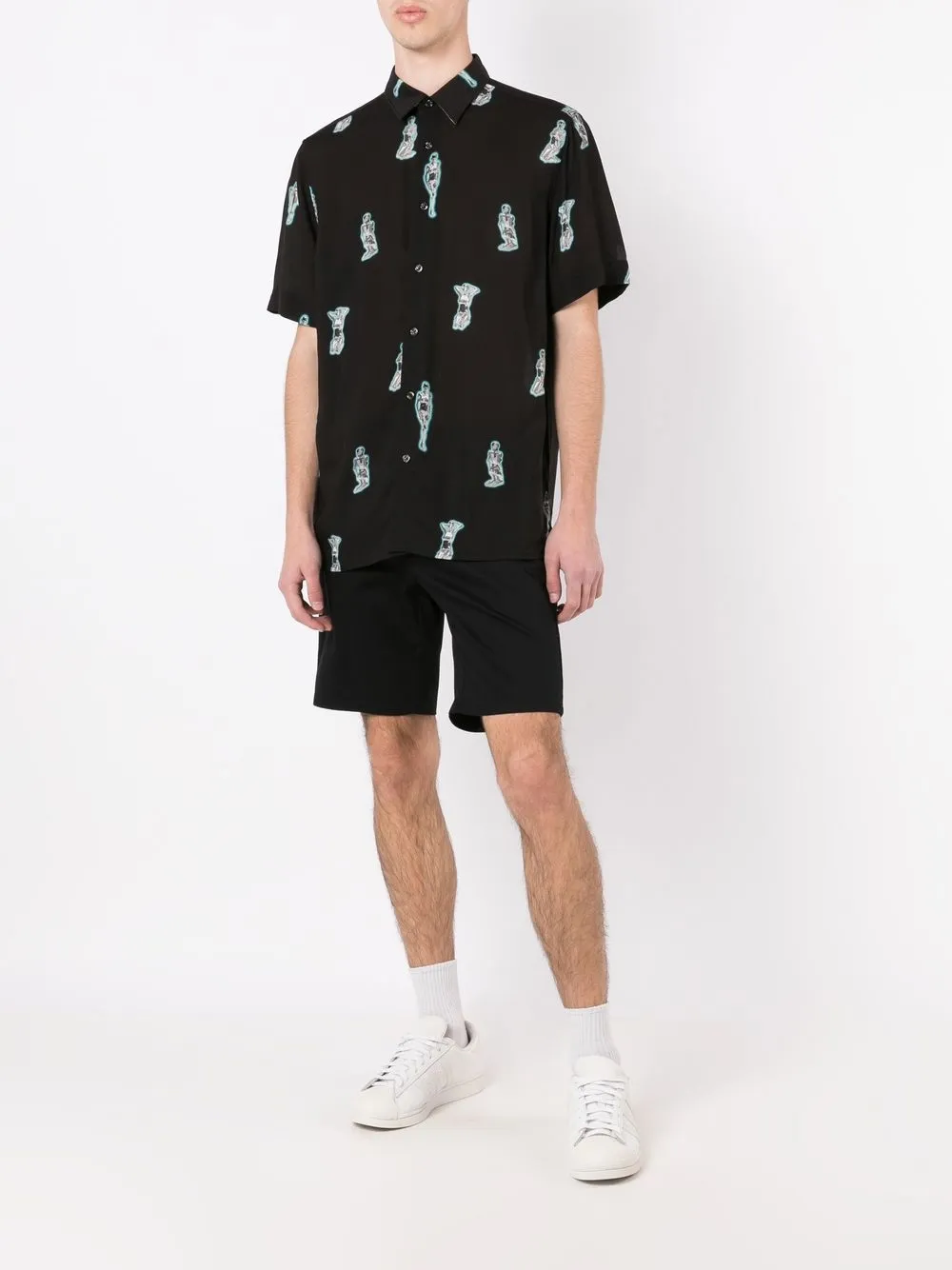 HUGO Camisa mangas curtas com estampa | Image 2