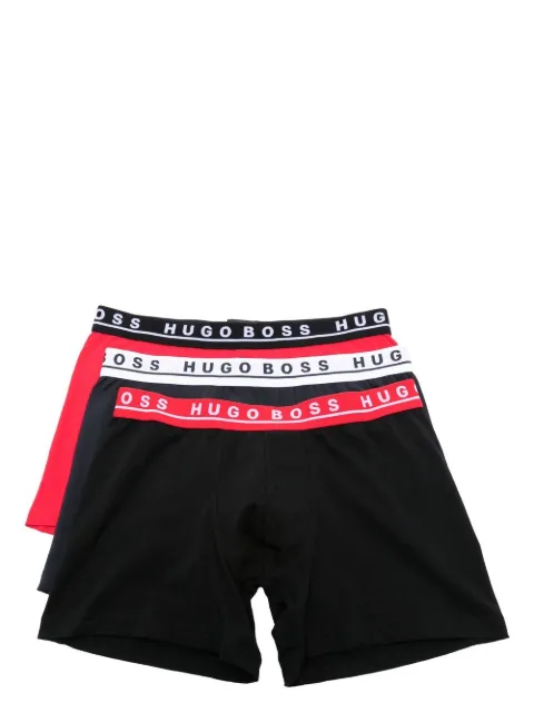 BOSS Kit 3 cuecas boxer com logo no cós