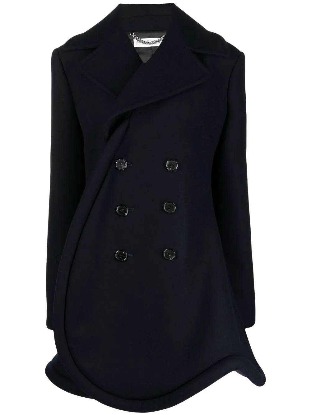 

JW Anderson Bumper-Tube wool-blend peacoat - Blue