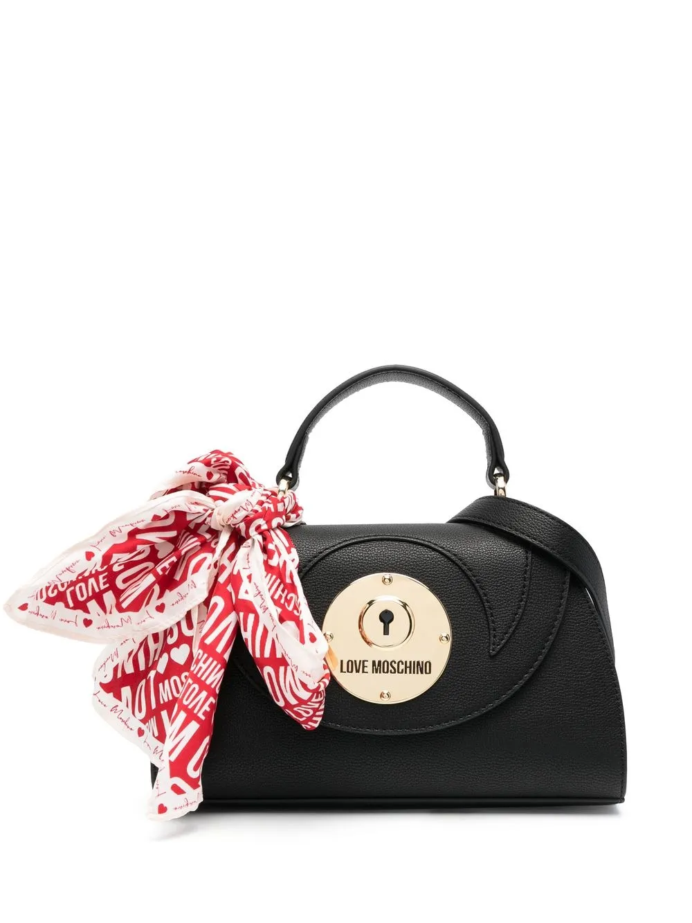 

Love Moschino logo-plaque tote bag - Black