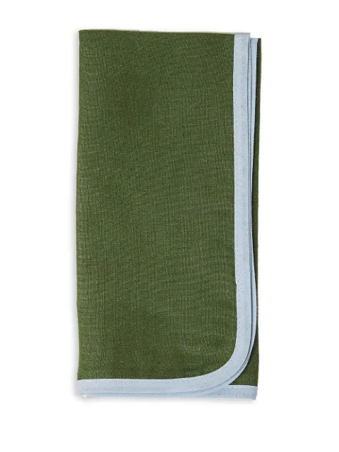 La DoubleJ contrast trimming napkin two-piece set