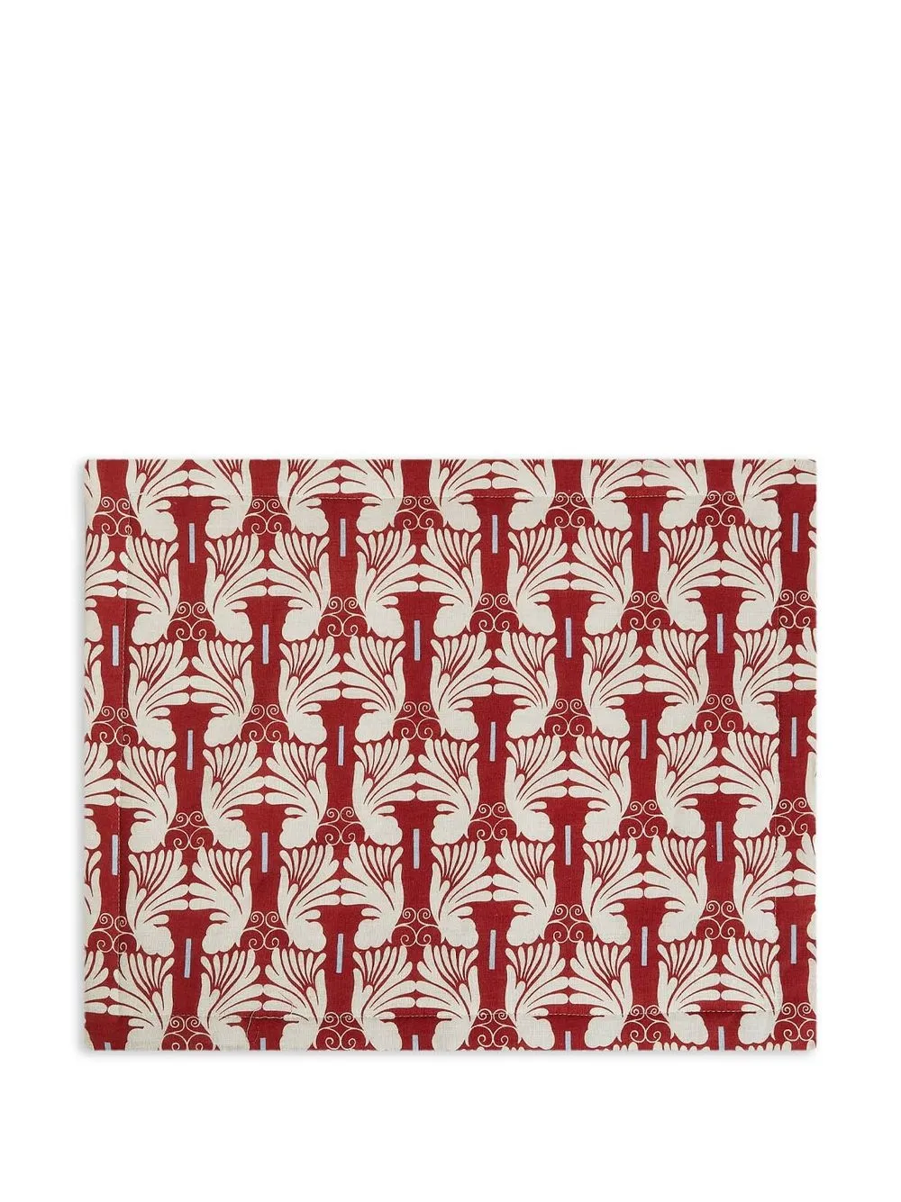 La DoubleJ Twee tafelmatten met print - Rood