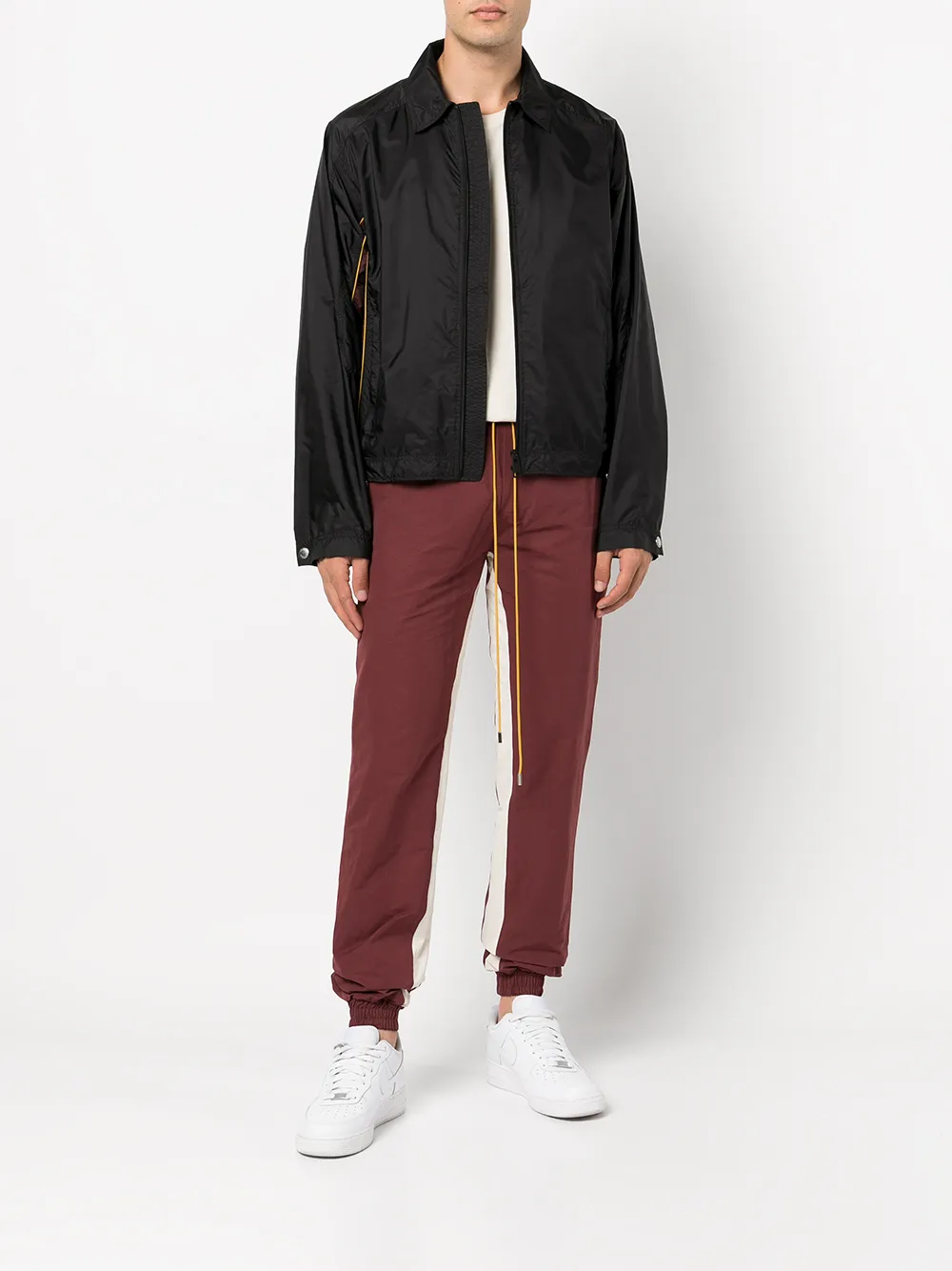 RHUDE Trainingsbroek met logopatch - Rood