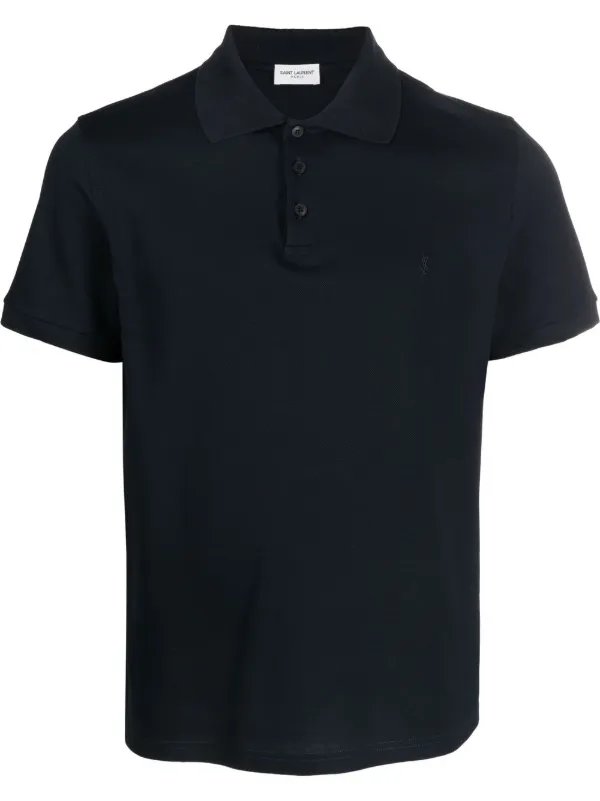 Men's short sleeve soft cotton polo shirt with placket and button-down,  Black, M : : Clothing, Shoes & Accessories