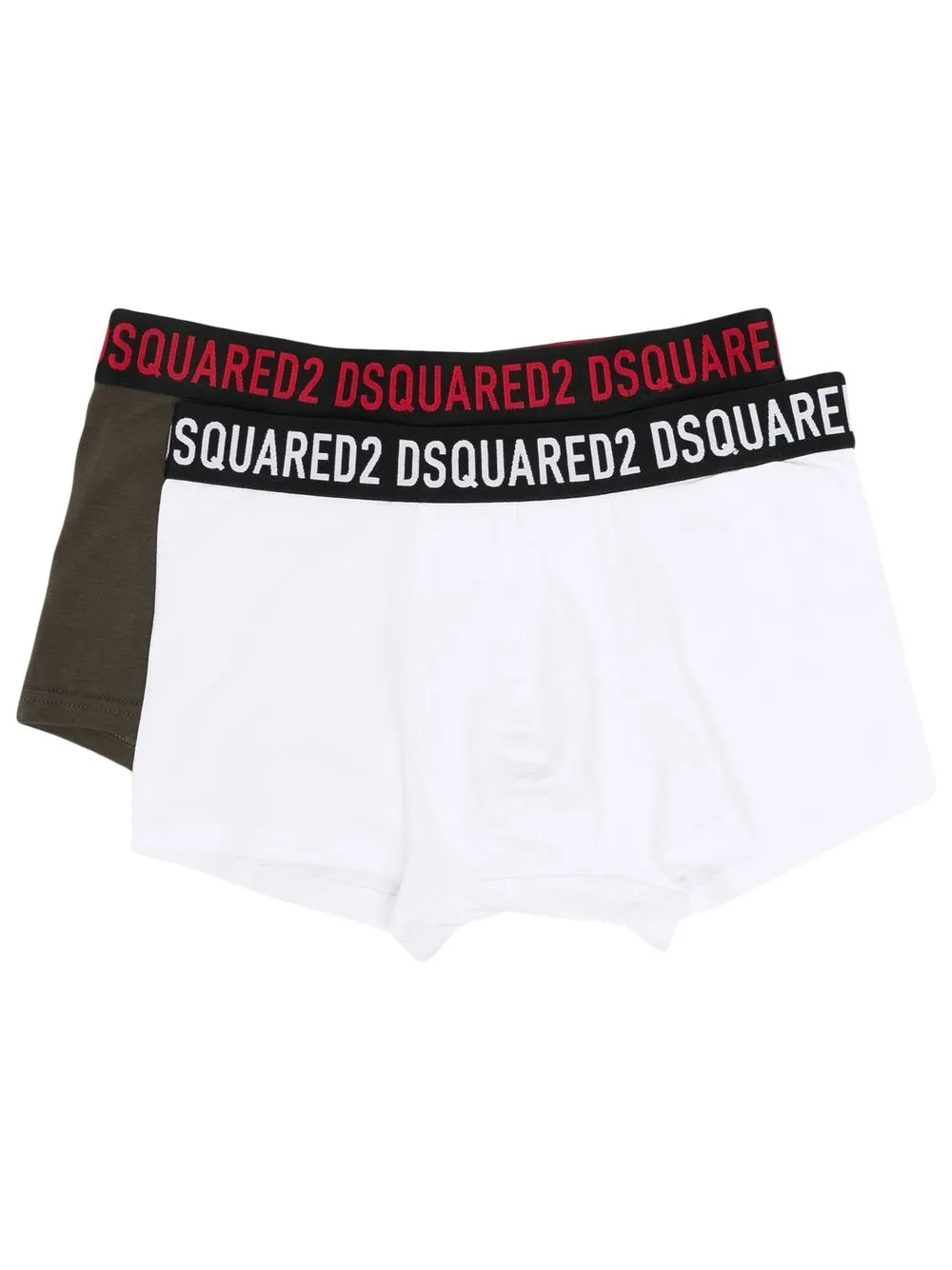 

Dsquared2 Kids TEEN two-pack logo-waistband boxers - White