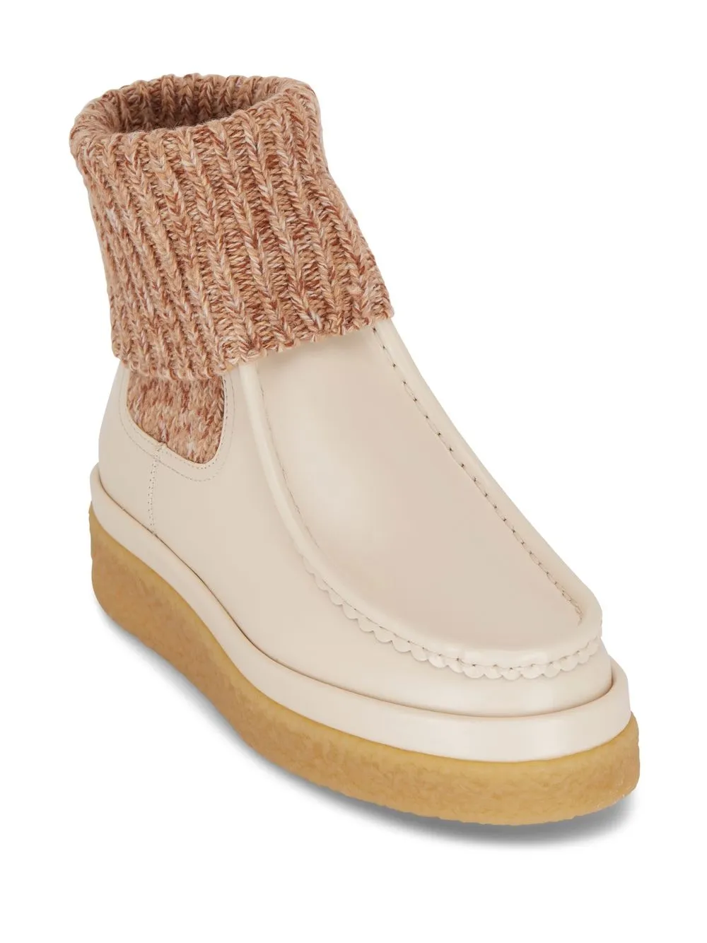 Chloé sock-detail leather boots | Ankle Boots | Image 2