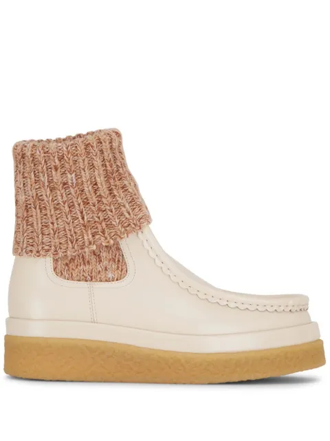 Chloé botas con detalle de calcetín