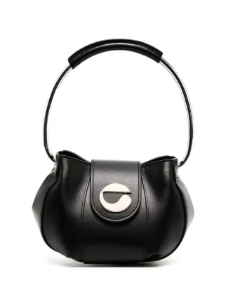 Coperni ブラックレザーショルダーバッグ Coperni レザーショルダーバッグ | ブラック | FARFETCH JP