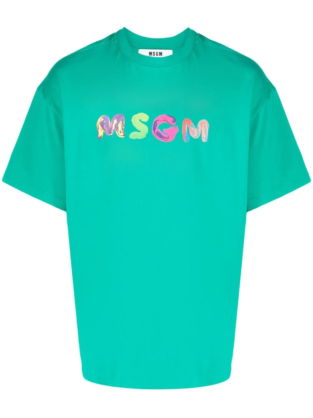 

MSGM playera con logo estampado - Verde