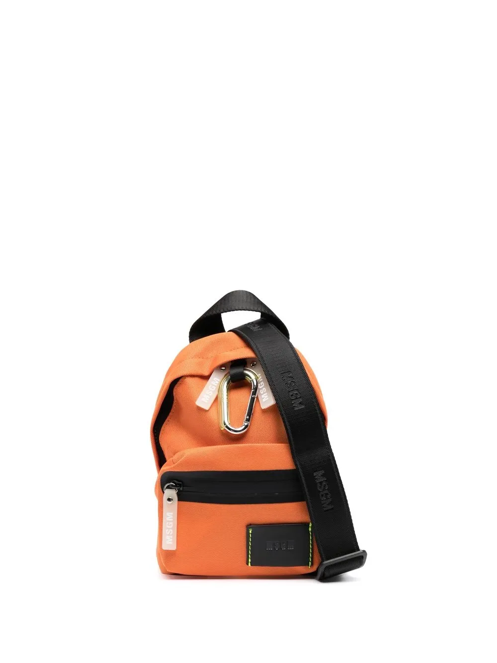 

MSGM mochila con diseño color block mini - Naranja