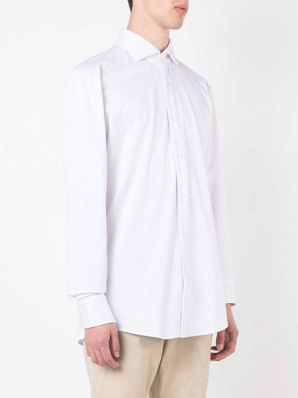 Shop Hugo Boss Hank Spread Shirt In White