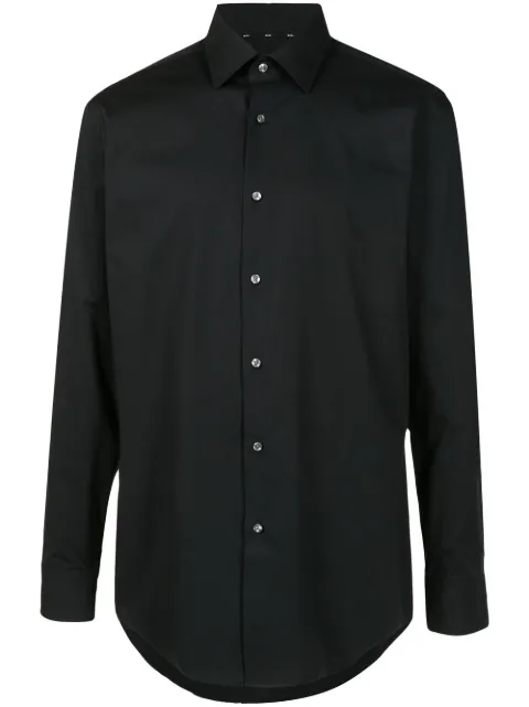 BOSS chemise boutonnée à ourlet incurvé