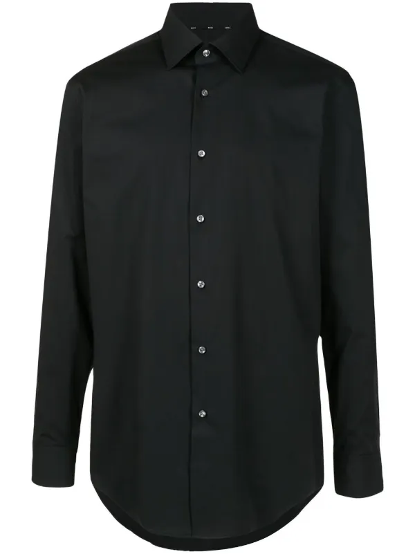 Boss Men Shirt Joe Regular Fit, black, 40