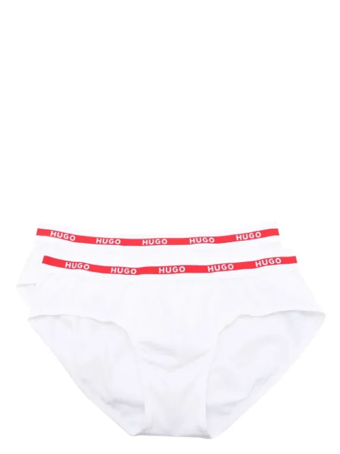 HUGO Kit 2 cuecas boxer com logo no cós