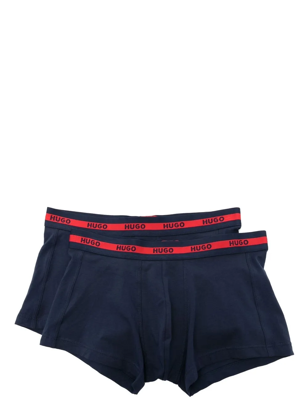 HUGO Kit 2 cuecas boxer com logo no cós | Azul | Image 1