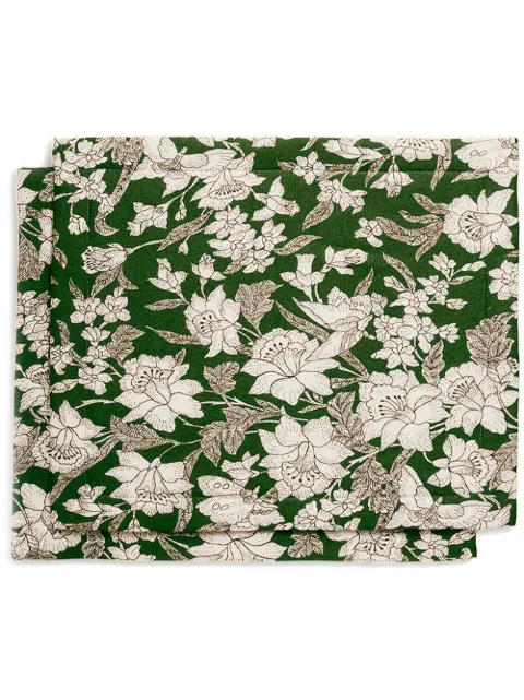 La DoubleJ Lilium Avorio-print table mats (set of 2) 