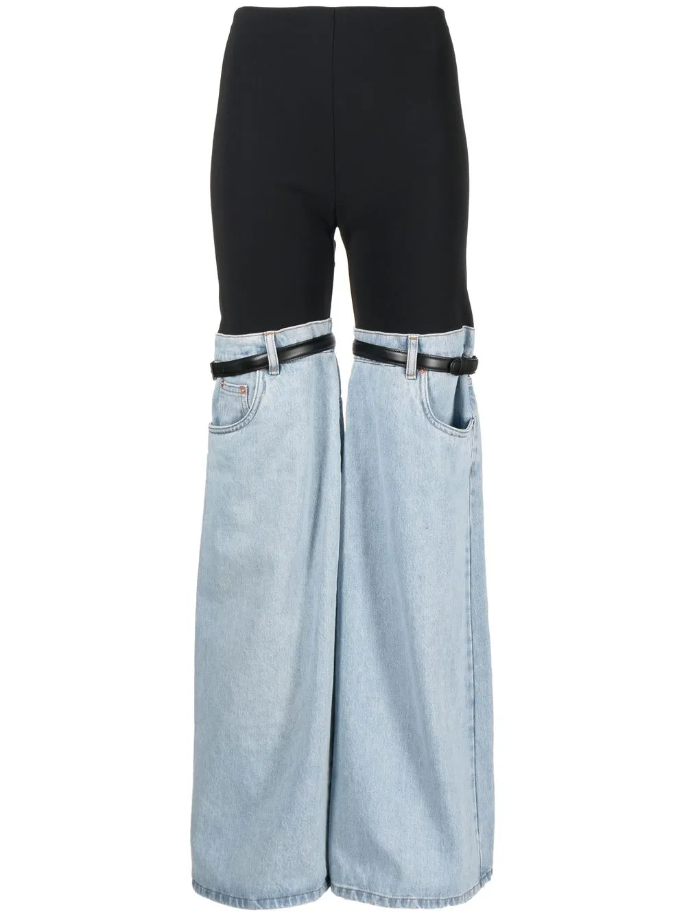 

Coperni two-tone patchwork trousers - Blue