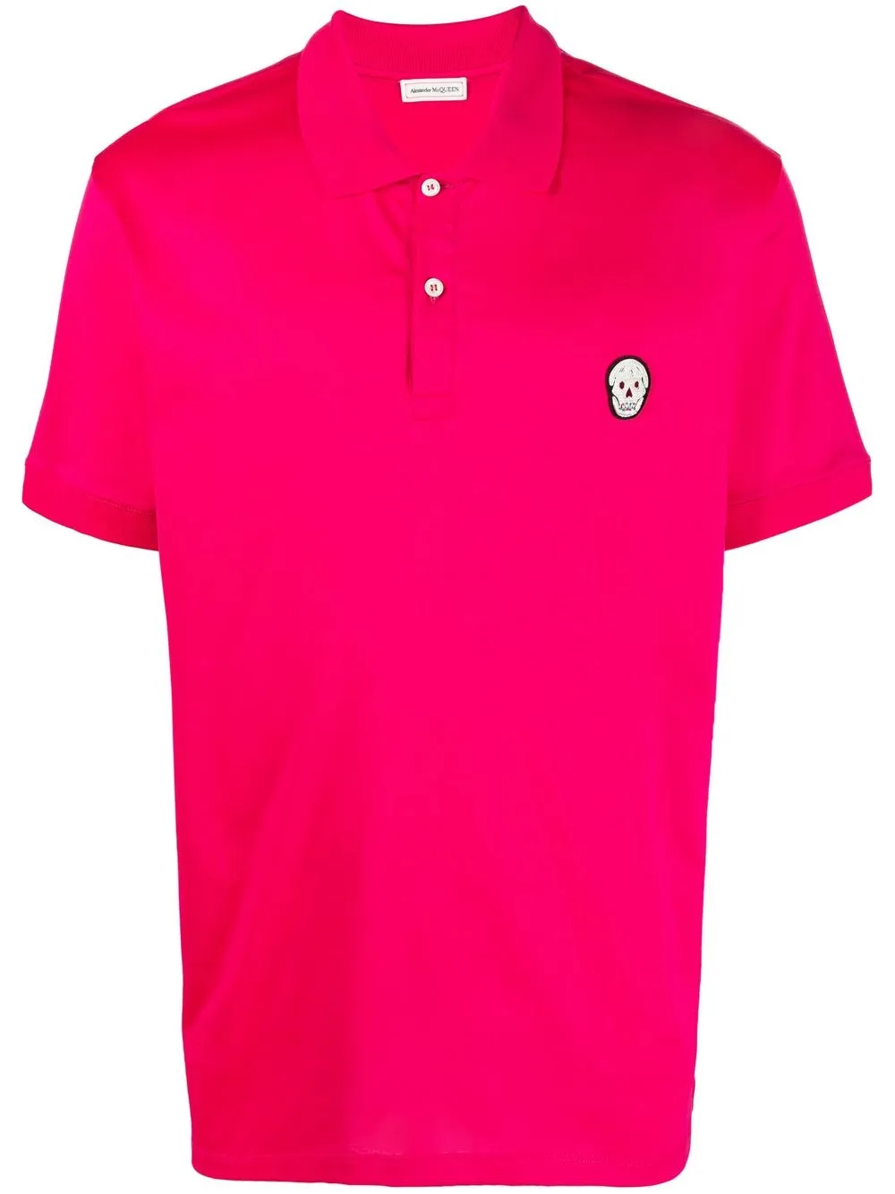 

Alexander McQueen playera tipo polo con motivo Skull - Rosado