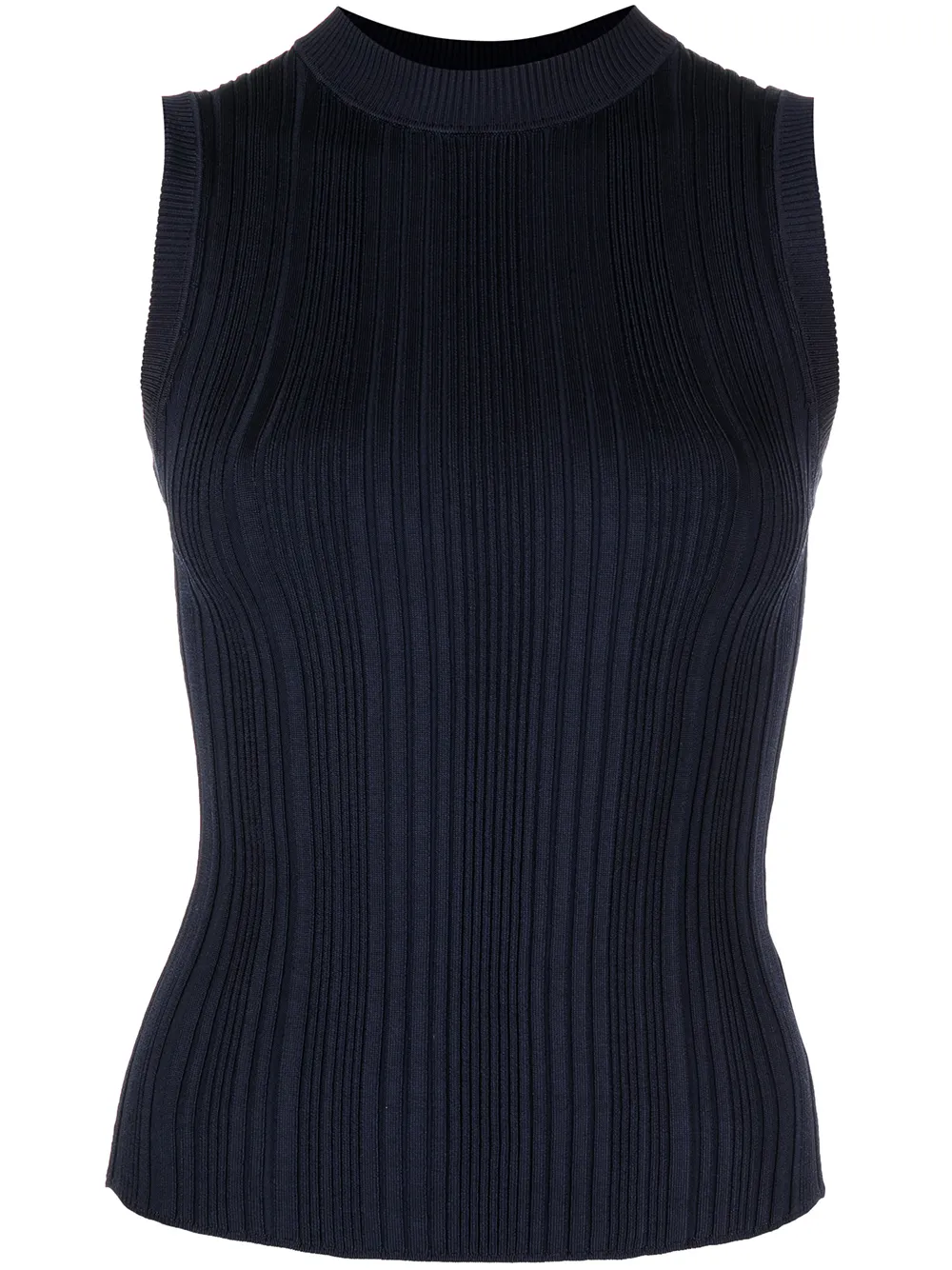 

Veronica Beard ribbed detailing vest - Blue