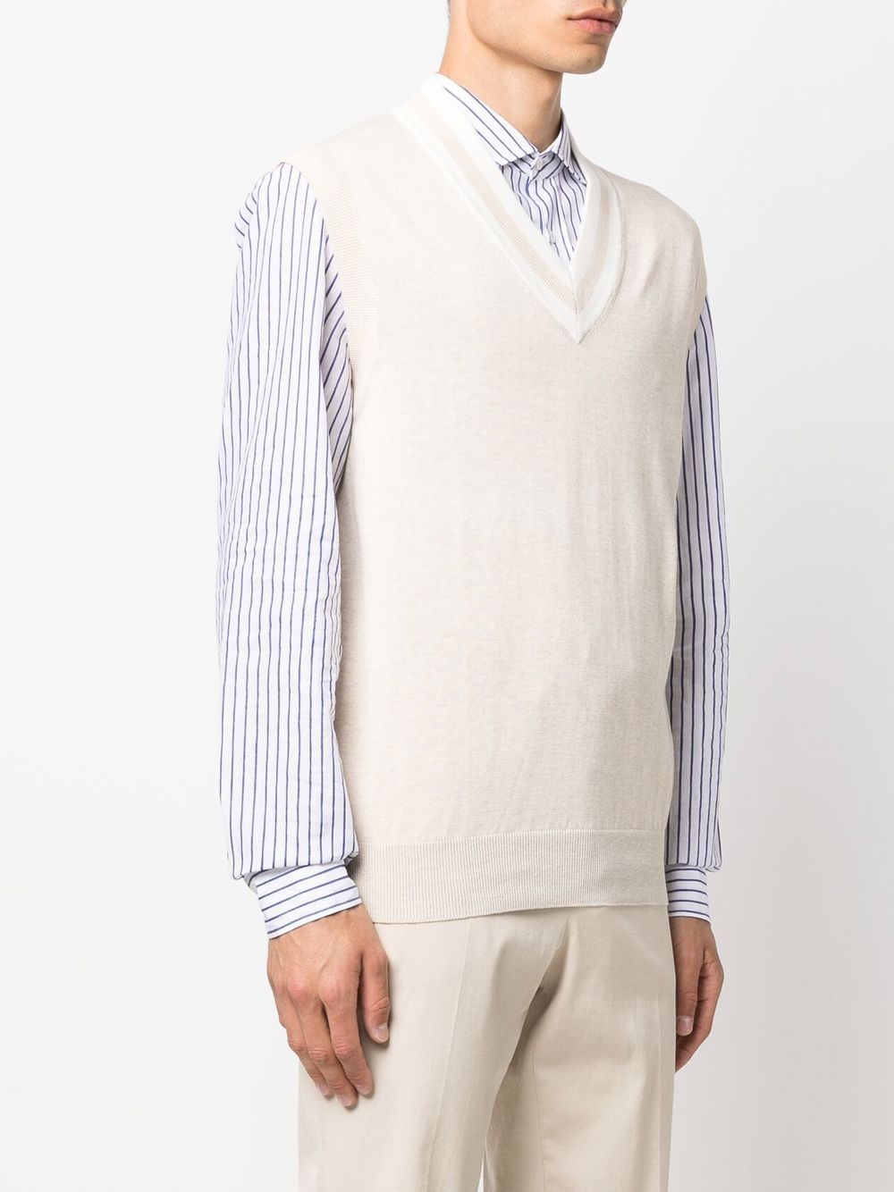 Brunello Cucinelli V-neck sleeveless jumper Men