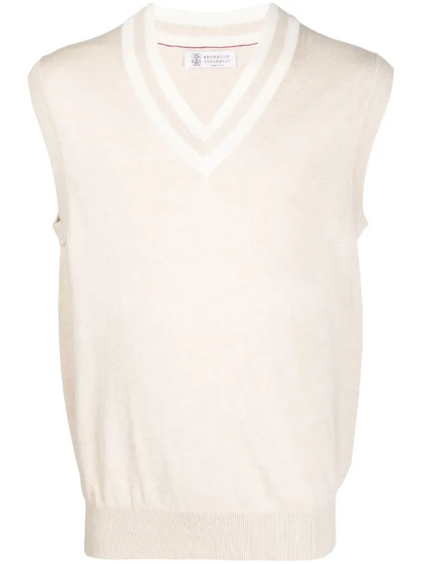 V neck hot sale sleeveless jumper