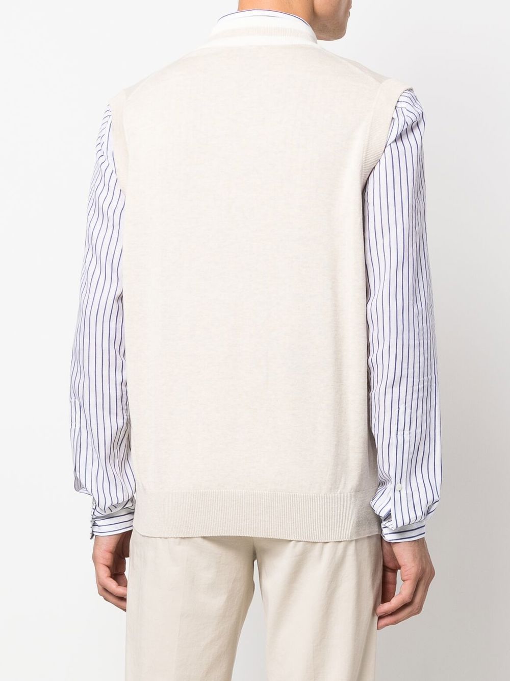 Brunello Cucinelli V-neck sleeveless jumper Men