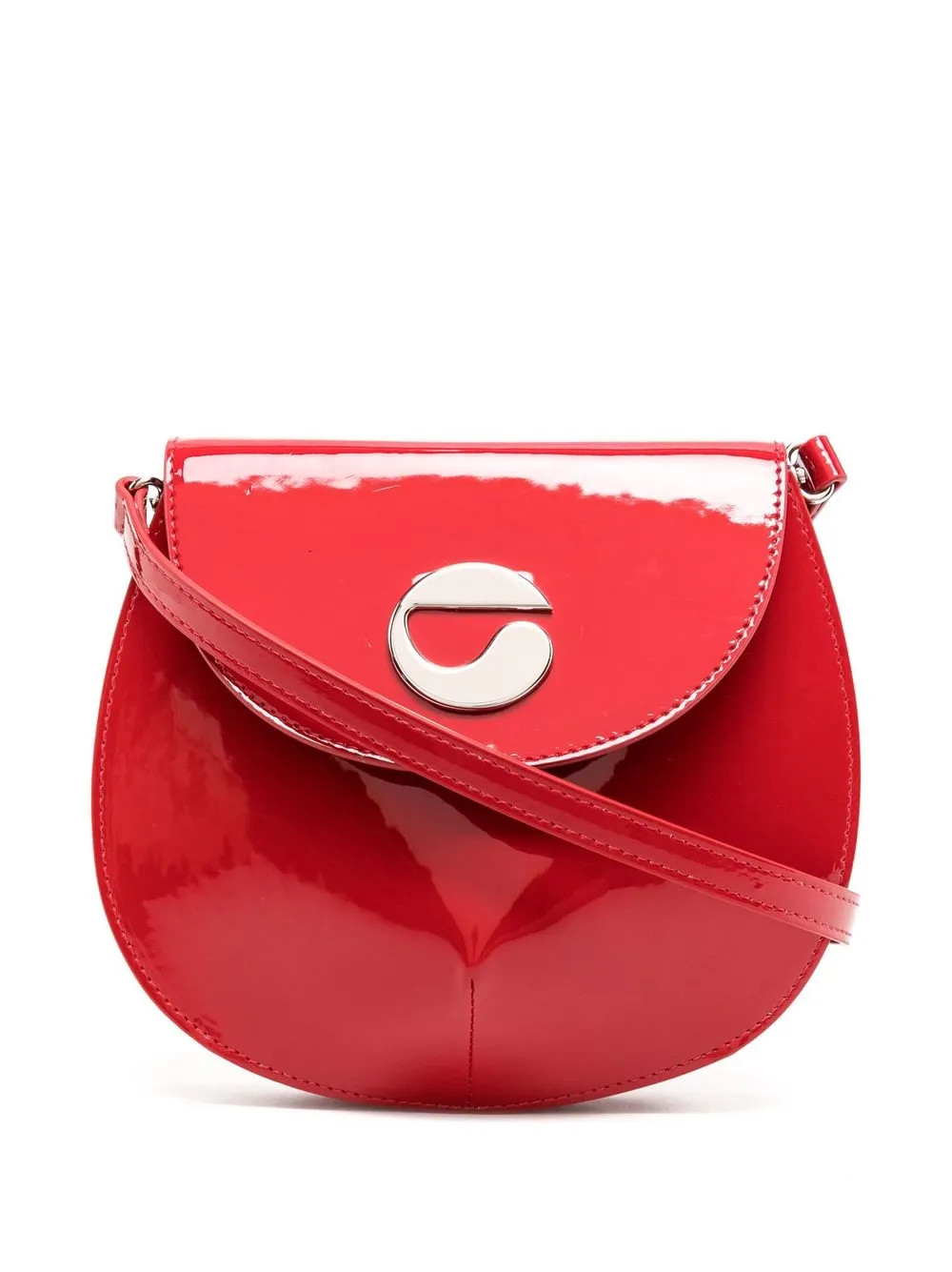 

Coperni bolsa con efecto de charol - Rojo