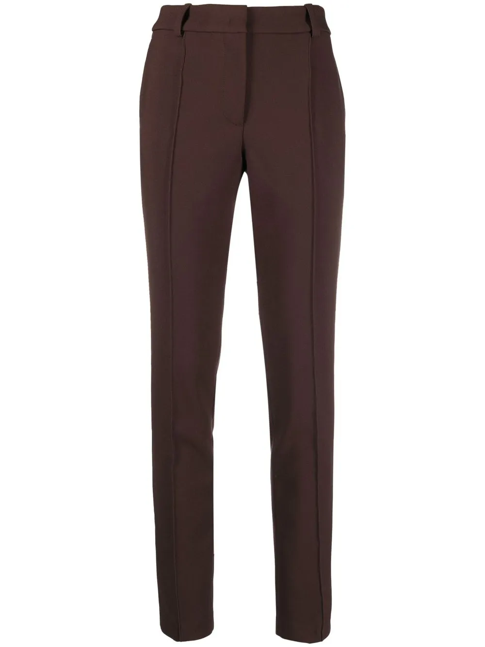 

Blumarine high-waisted slim-fit trousers - Brown