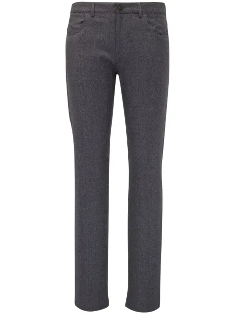 Canali wool skinny trousers