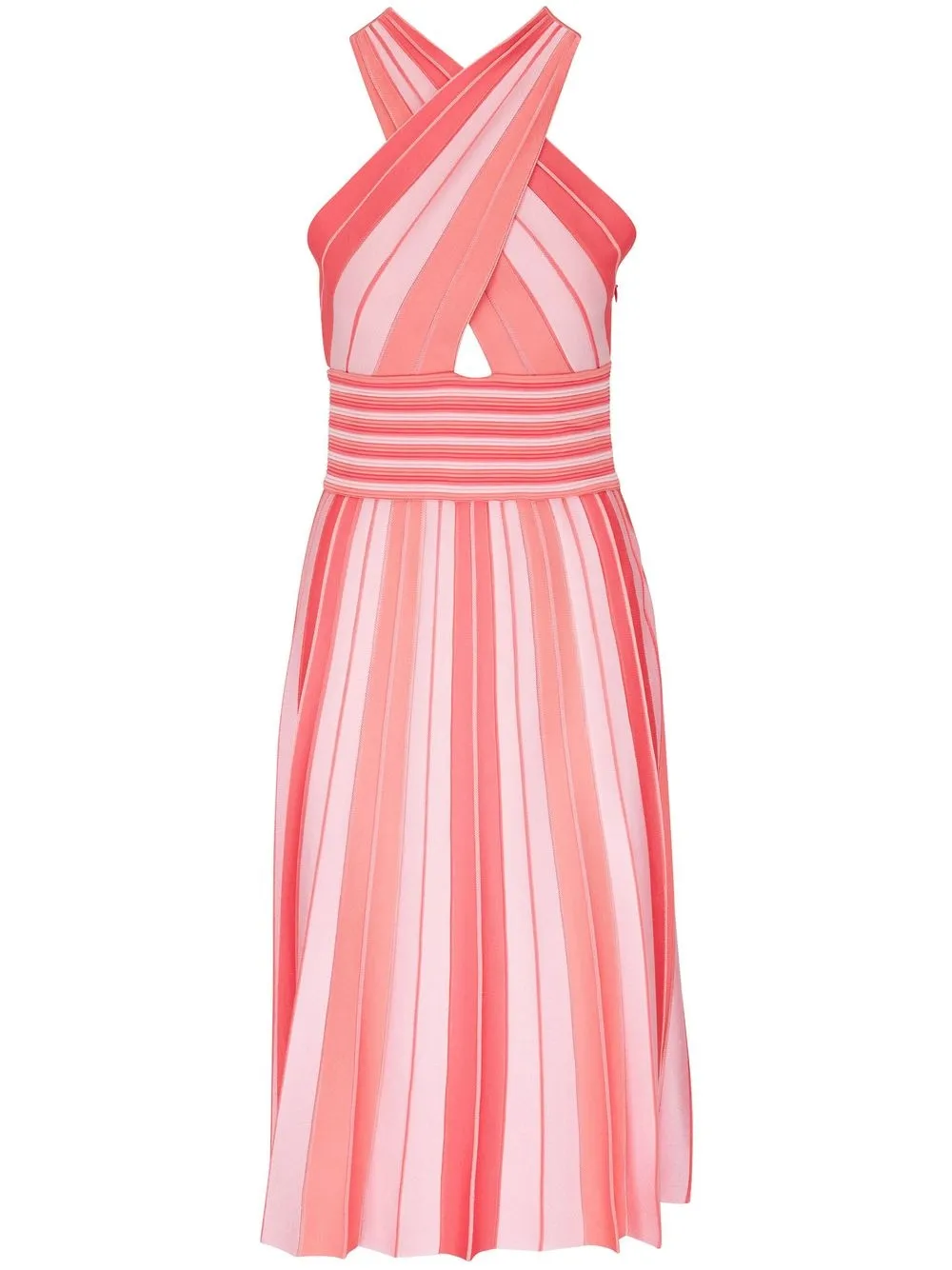 

Carolina Herrera halterneck cut-out dress - Pink