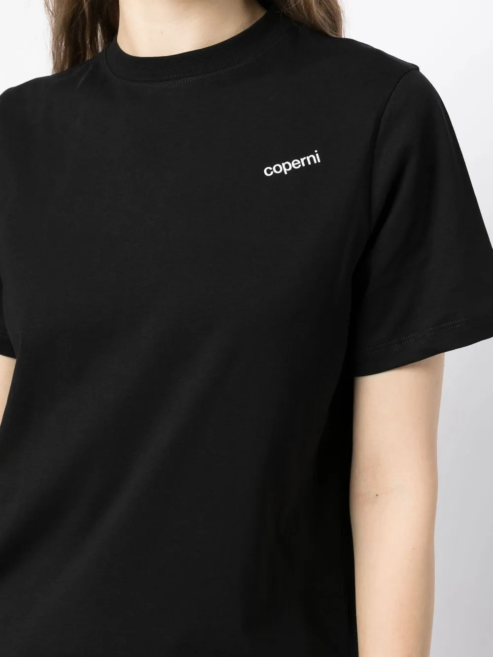 Coperni Logo-print Short-sleeve T-shirt In Black