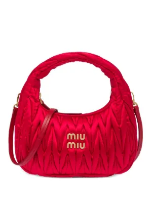 Miu Miu Spirit Ciré Mini Bag in Black