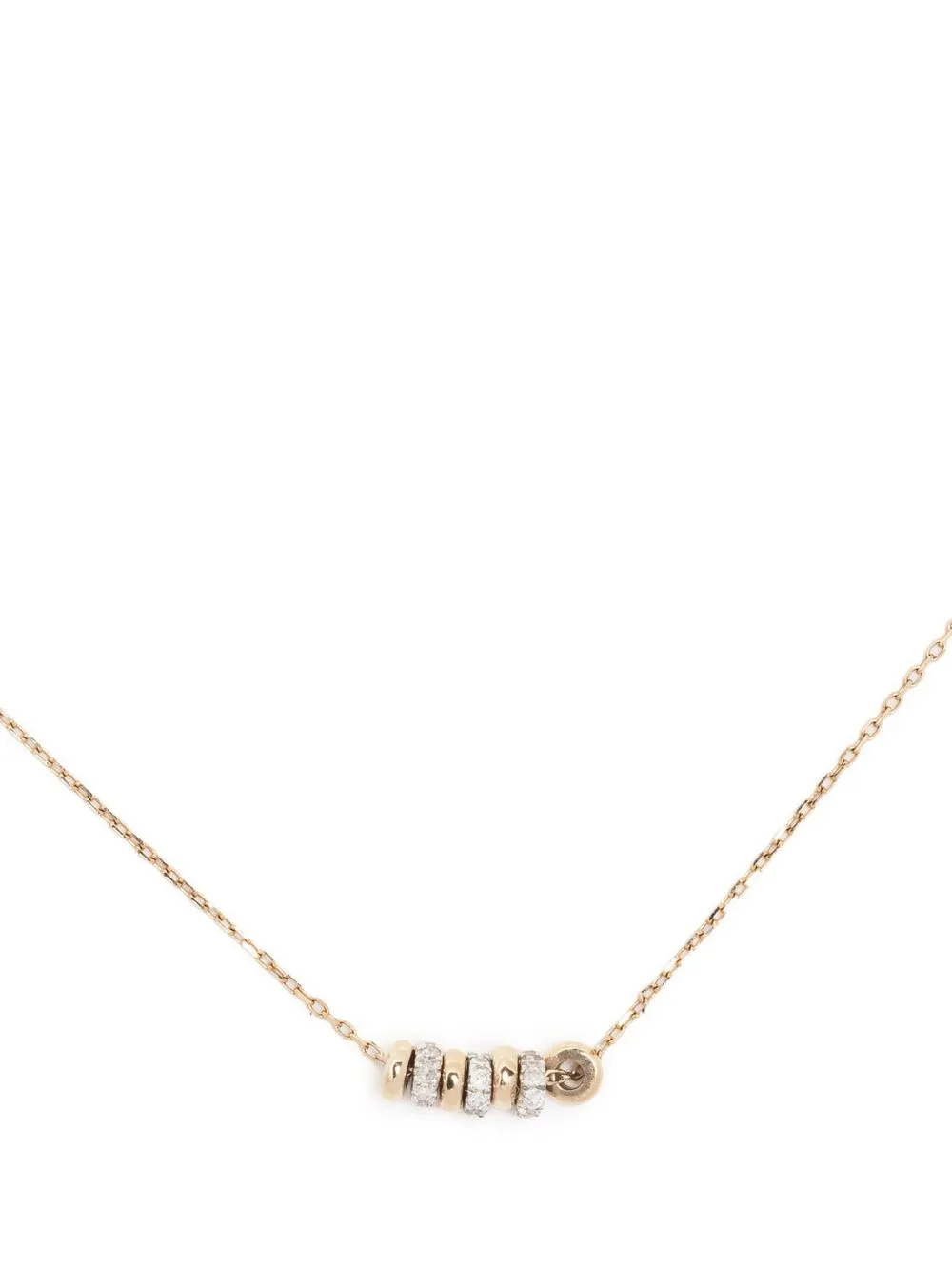 

Adina Reyter mini-bead pavé-crystal necklace - Gold