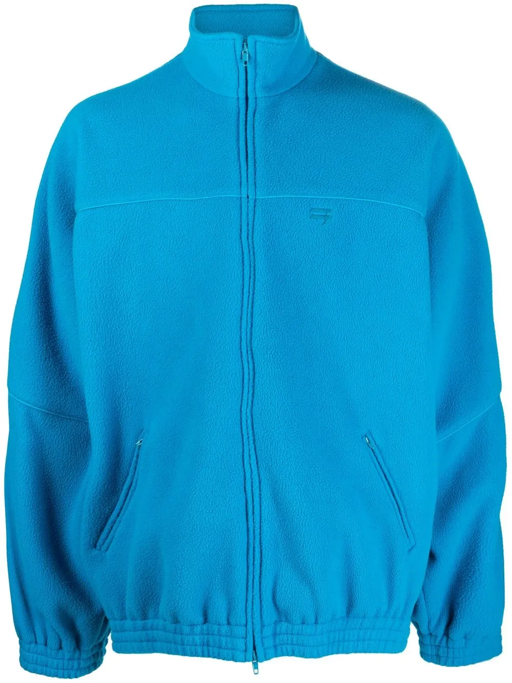 

Balenciaga oversized fleece tracksuit jacket - Blue