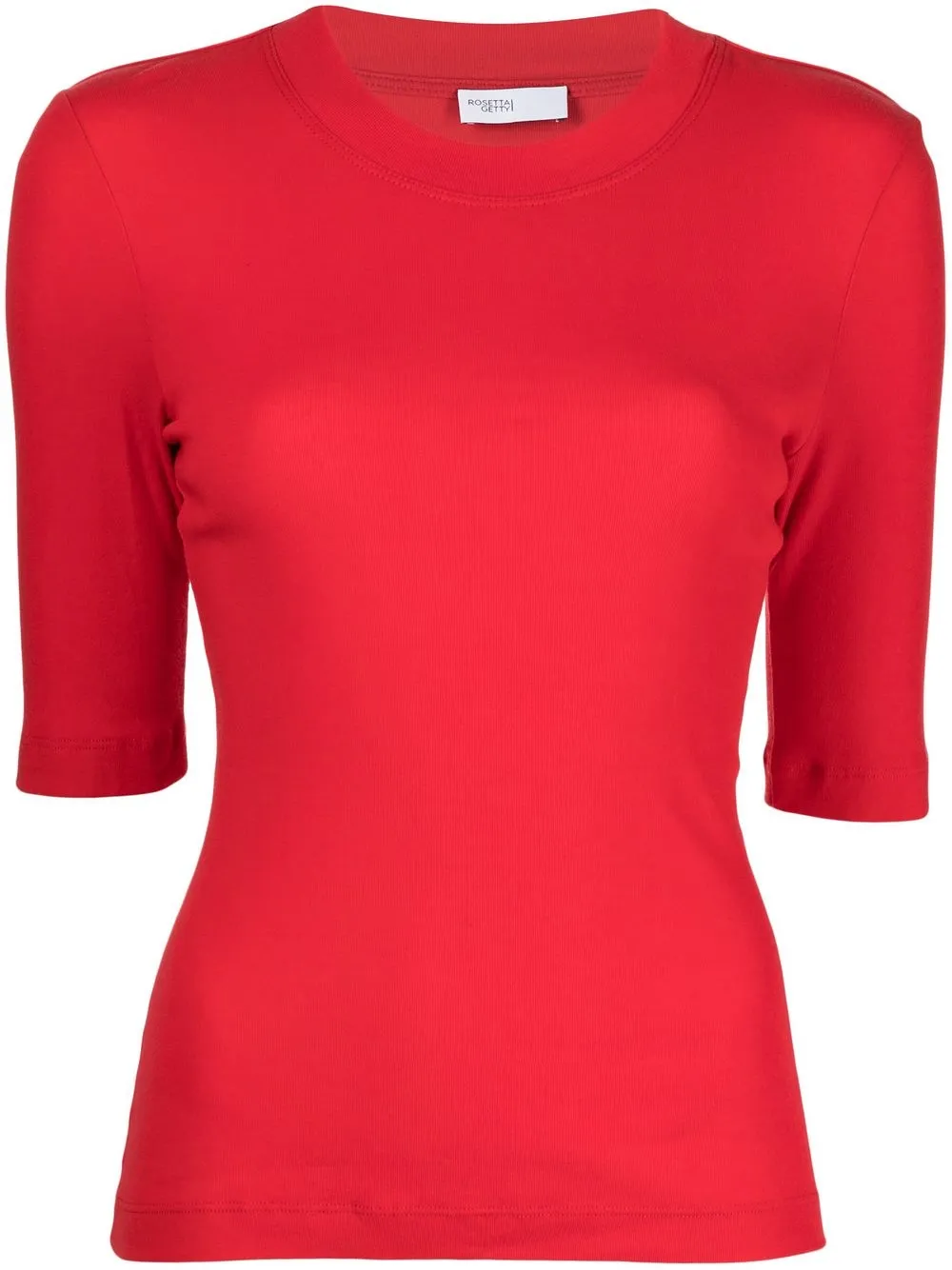 

Rosetta Getty cropped short-sleeved T-shirt - Red