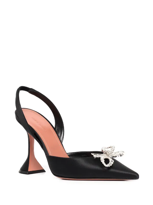 Amina Muaddi Rosie 95mm crystal-embellished Pumps | Black