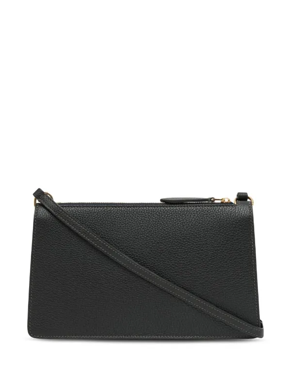 Burberry triple zip hot sale grainy leather crossbody bag