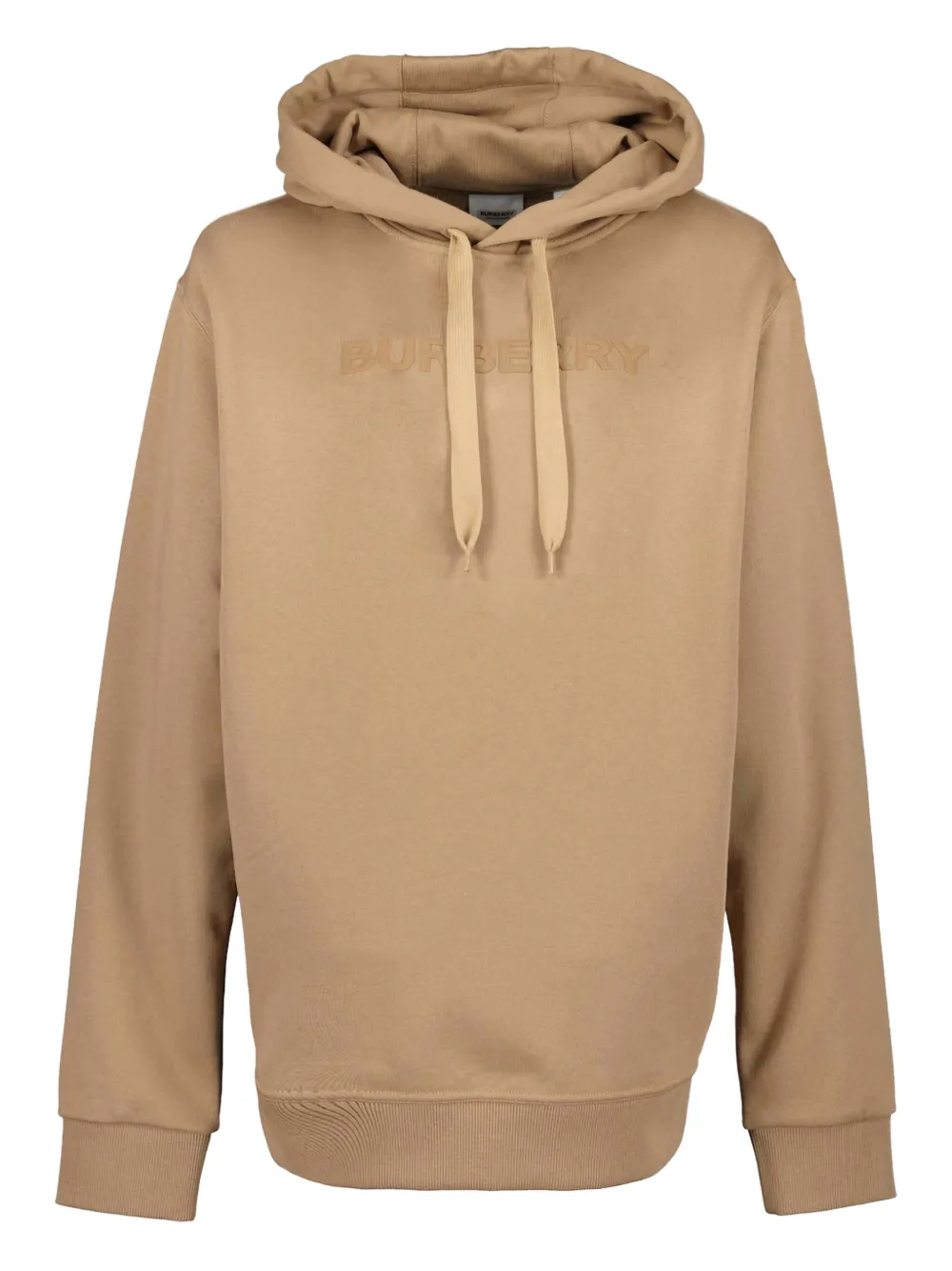 Burberry logo-print drawstring hoodie | Neutrals | Image 1