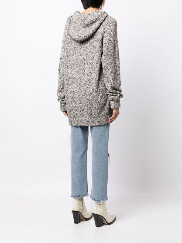 Ganni soft wool online knit hoodie