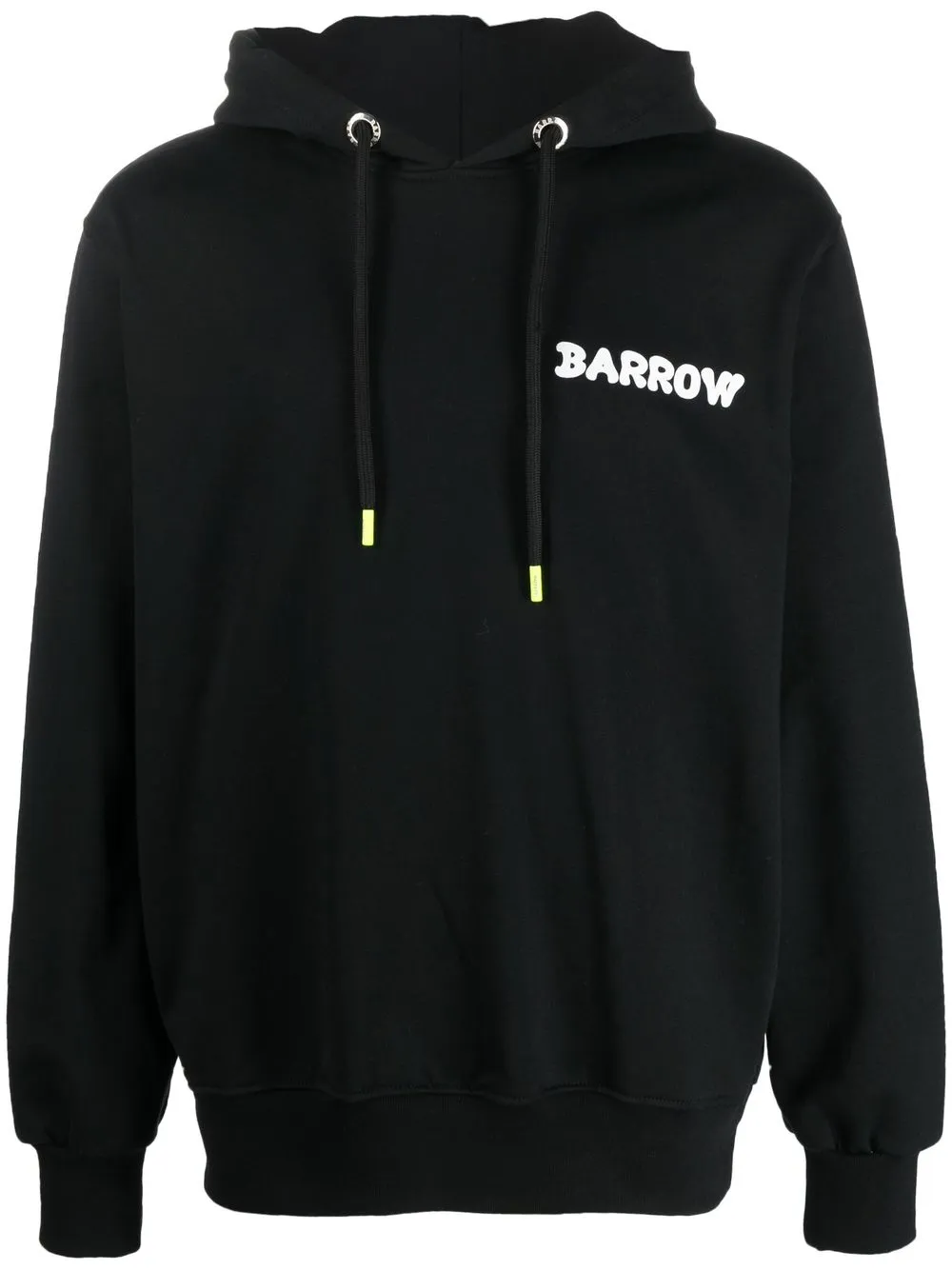 

BARROW logo-print cotton hoodie - Black