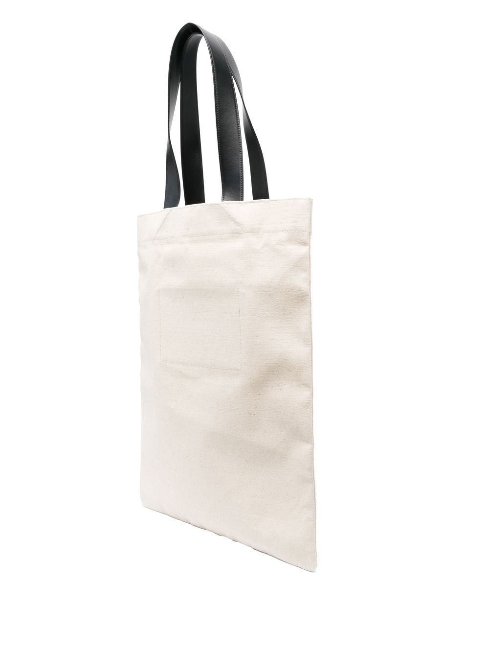Shop Jil Sander Logo-print Cotton Tote Bag In 102 Natural