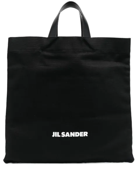 Jil Sander tote con logo estampado